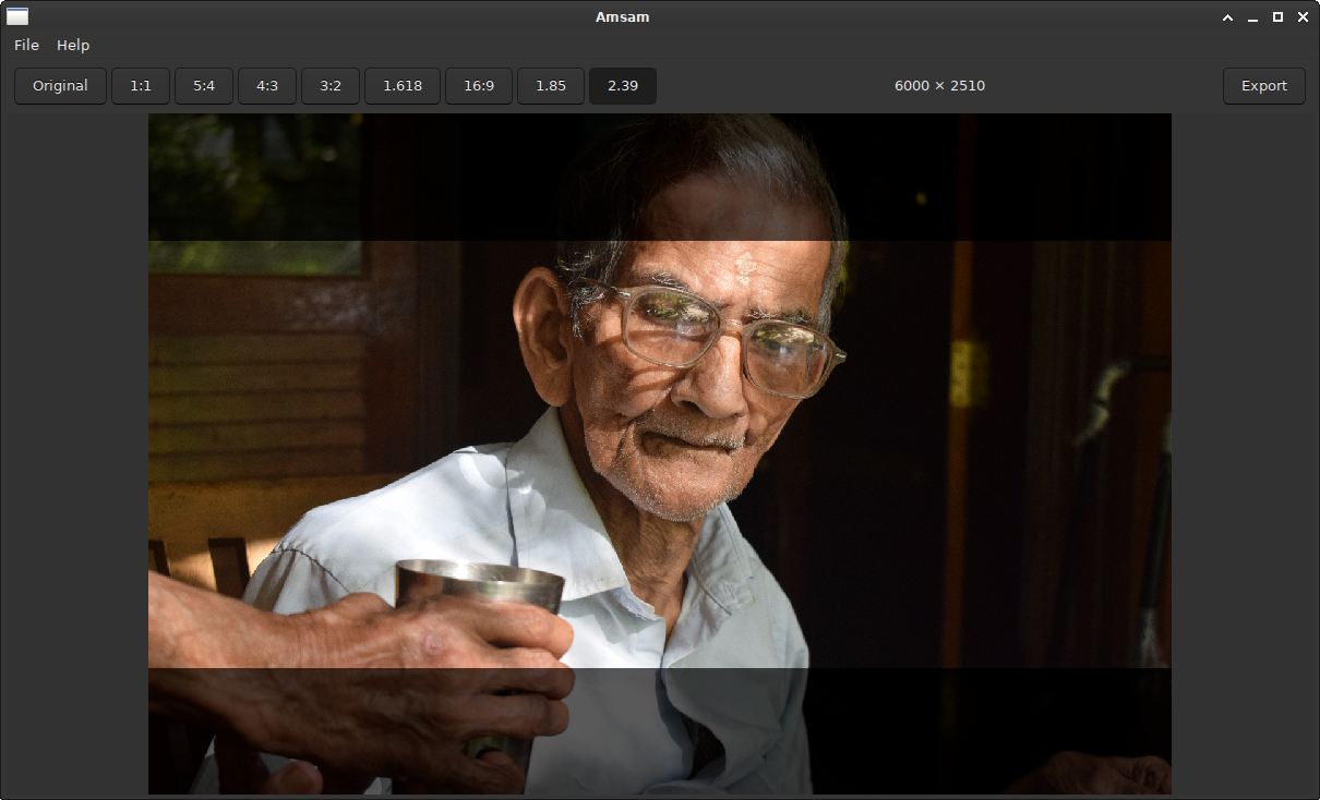 Screenshot of apps/amsam